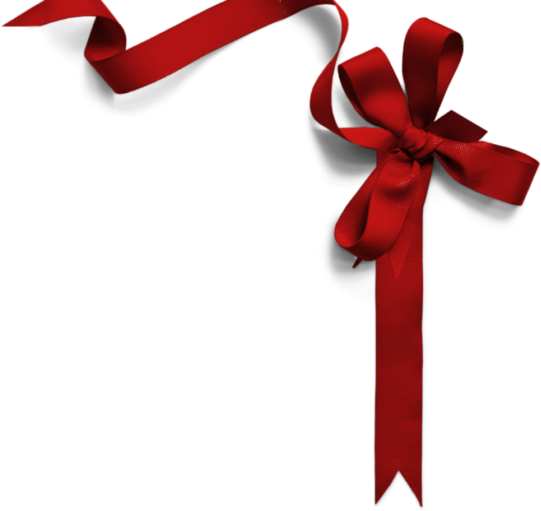 Free Ribbon Png Download Clip Art - Christmas Ribbon Red Png